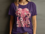 Love Supports Hope Faux Patchwork Tee thumbnail 16