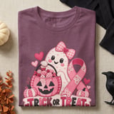 Faux Patchwork Trick Or Treat For A Cure Tee thumbnail 12