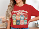 Keeping Kids Healthy Is My Jam T-Shirt: School Nurse, Jam Jars Design thumbnail 8