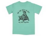 On The Way Turtle Rider Humor T-Shirt thumbnail 9