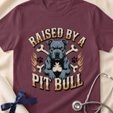 Raised By A Pit Bull Tee | Pit Bull Lover Shirt | Pittie Shirt | Bully Breed Apparel thumbnail 15