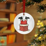 Santa Stuck in Chimney Ornament thumbnail 2