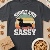 Short and Sassy Dachshund T-Shirt thumbnail 1