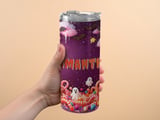 Personalized Halloween Tumbler, Spooky Sweets, Custom Name Tumbler, Candy Corn, Ghost Bats, Halloween Gift, Personalized Tumbler thumbnail 3