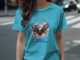 250 Years American Independence T-Shirt, 1776-2026 Commemorative Eagle Flag Shirt, Patriotic July 4th USA Tee thumbnail 5
