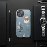 Winter iPhone Case: Snowman Pattern, Holiday Design, Protective, Christmas Theme thumbnail 8