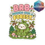 BRB Turning Into A Forest Mug Wrap thumbnail 2