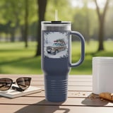 Grand Wagoneer Tumbler, Christmas Tree, Waggy Car, Holiday Gift, SUV, Retro, Winter Scene, Cars at Petralla Shop thumbnail 3