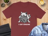 I Eat Engine absurd brain rot Cat Tee thumbnail 5