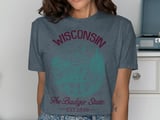 Wisconsin The Badger State Tee thumbnail 11