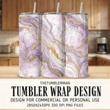20 oz Skinny Tumbler Wrap, Purple Marble Sublimation Design, Straight and Tapered, Digital Download, Tumbler Graphics, Cup Designs thumbnail 1