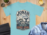 Jonah Had One Job T-Shirt, Funny Christian Humor Tee, Vintage Bible Story Apparel, Religious Faith Nautical Graphic Shirt Gift thumbnail 11