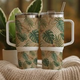Woven Monstera Tropical Digital Design Size Bundle Png thumbnail 9