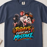 Content Was A Mistake Parker the Possum Tee thumbnail 1