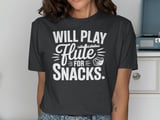 Will Play Flute For Snacks Graphic Tee thumbnail 13