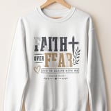 Faith Over Fear Shirt, Isaiah 41:10 Christian T-Shirt, Religious Bible Verse Tee, Inspirational Gift Sweatshirt thumbnail 13