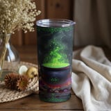 Personalized Halloween Tumbler, Cauldron Tumbler, Raven, Ghost Tumbler, Spooky Season Gift, Name Tumbler, Fall Tumbler, Witch Brew thumbnail 3