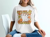 Pickleball Comfort Colors Shirt, Let's Dink Ghouls, Vintage Graphic Tee, Retro Halloween Ghost Dink Paddle Apparel thumbnail 2