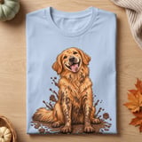 Muddy Golden Retriever Worth It Tee thumbnail 10
