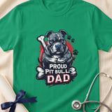 Proud Pit Bull Dad Tee | Pit Bull Dad Shirt | Pittie Dad Gift | Dog Dad Apparel thumbnail 9