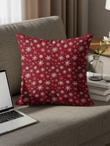 Ret Snowflake Throw Blanket and Pillow: Winter Home Decor  thumbnail 10