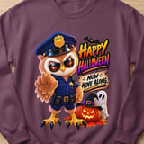 Officer Hoot the Owl Halloween Sweatshirt thumbnail 6
