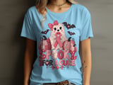 Faux Patchwork Spooky For A Cure Tee thumbnail 13
