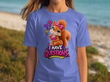 I Have Questions Sally the Squirrel Tee thumbnail 4