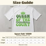 Pickleball Sport-Tek Performance Tee, Queen of the Pickleball Court, Court Apparel thumbnail 12