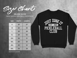 Pickleball Gildan Crewneck Sweatshirt, Just Dink It Est. 1965 Pickleball Club, Court Warm Up thumbnail 11