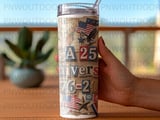 USA 250th Anniversary Tumbler Wrap Design, Patriotic Sublimation PNG 1776-2026, Vintage Americana Digital Download File thumbnail 4