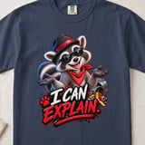 I Can Explain Raccoon Tee thumbnail 6