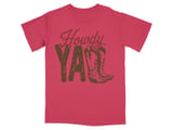Howdy Y'all Western Boots Graphic T-Shirt thumbnail 3