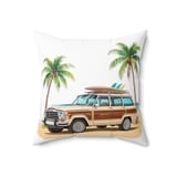 Waggy Pillows, Grand Wagoneer Pillow Cases, Car Gift, Palm Tree Decor, Beach Lover Throw Pillow, SUV Art Pillow Cover, Waggy Gift Idea thumbnail 4
