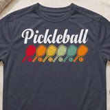 Pickleball Sport-Tek Performance Tee, Pickleball, Court Apparel Retro Paddle Graphic Athletic Shirt thumbnail 9