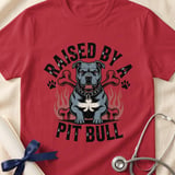 Raised By A Pit Bull Tee | Pit Bull Lover Shirt | Pittie Shirt | Bully Breed Gift thumbnail 14