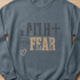 Faith Over Fear Shirt, Isaiah 41:10 Christian T-Shirt, Religious Bible Verse Tee, Inspirational Gift Sweatshirt thumbnail 12