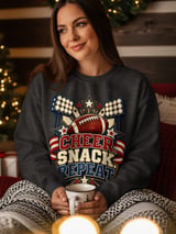 Cheer Snack Repeat Football Tee thumbnail 10