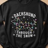 Dachshund Through The Snow Tee thumbnail 5