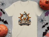 Boo T Captain Ghost Nautical Ship Wheel Halloween Funny Sailor Graphic Crewneck Sweatshirts thumbnail 1