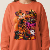 Halloween Drama Sally the Squirrel Sweatshirt thumbnail 17