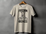 Freedom Is Riding a Bicycle | Tall Bike T-Shirt thumbnail 13
