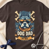 Pit Bull Dog Dad Tee | Pit Bull Dad Shirt | Pittie Dad Gift | Dog Dad Apparel thumbnail 17