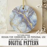 Blue Gold Marble Tumbler, Digital Paper, Watercolor Floral Backgrounds, Floral Junk Journal, Printable PNG, Scrapbooking Paper thumbnail 3