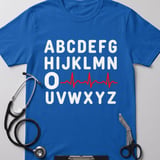 PQRST Heartbeat Alphabet Tee thumbnail 1