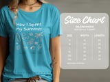 How I Spent My Summer Vacation T-Shirt | Beach Trip Doodle Graphic Tee | Teacher End of School Year Gift | Holiday Vibes Shirt thumbnail 11