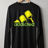 Pickleball Sport-Tek Long Sleeve Tee, addicted, Outdoor Performance UV Sun Shield Shirt for Players thumbnail 1