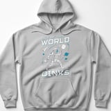 Pickleball Gildan Fleece Hoodie, Out of This World Dinks, Cosmic Astronaut Court Pullover Sweatshirt thumbnail 2