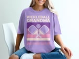Pickleball Comfort Colors Shirt, Pickleball Grandma Like A Regular Grandma Only Way Cooler, Vintage Graphic Tee thumbnail 9