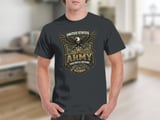Patriotic US Army Eagle T-Shirt, Military Veteran Gift, This We'll Defend American Pride Tee, Since 1775 thumbnail 3